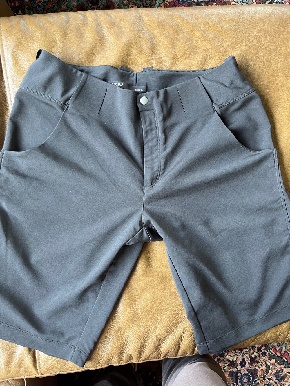 Nau Women's Charcoal Grayish brown Hybrid Shorts